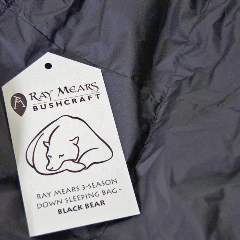 Ray Mears 3-Season Down Sleeping Bag - Black Bear 4 Ray Mears 3-Season Down Sleeping Bag - Black Bear - Image 4