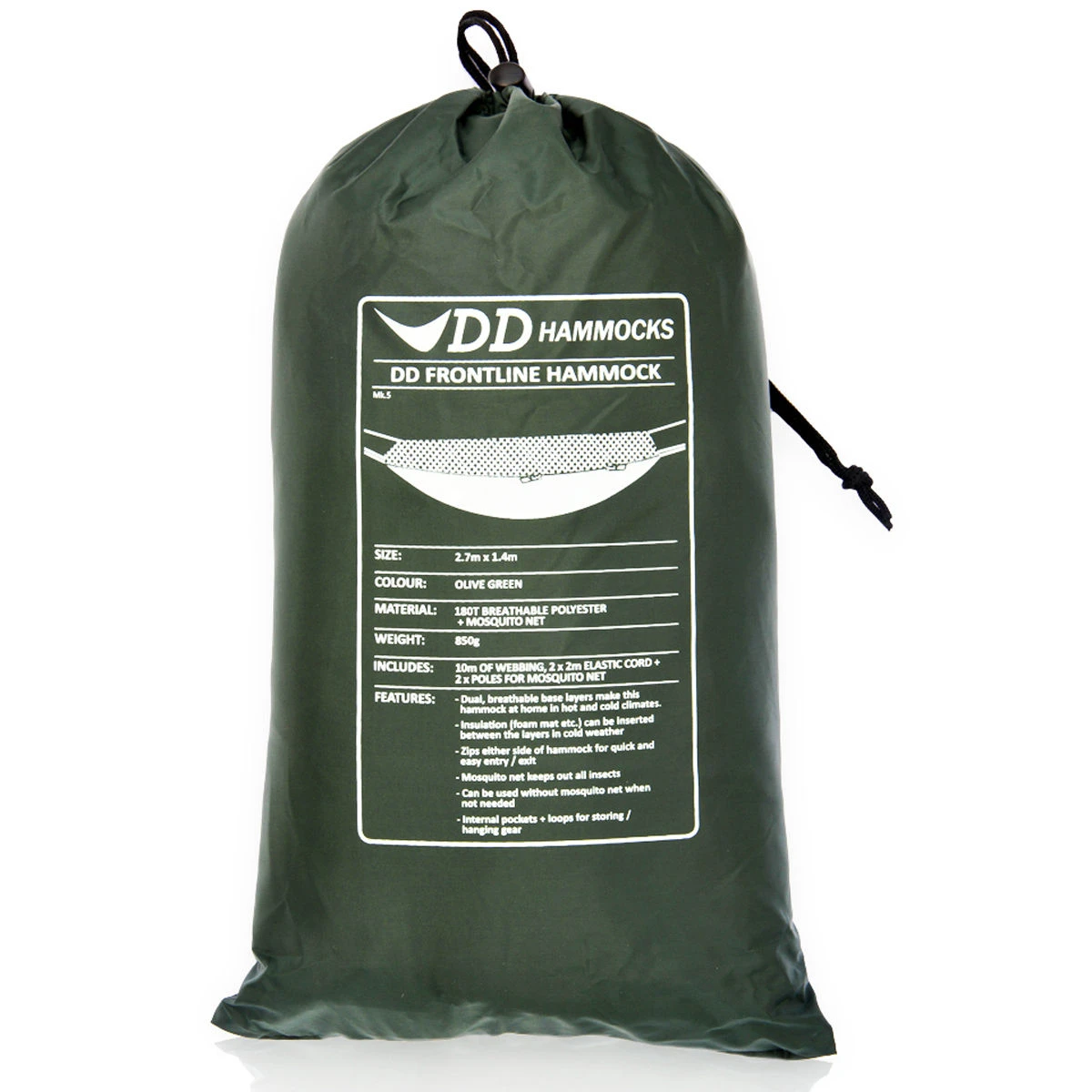 DD Frontline Hammock - Olive Green 1 DD Frontline Hammock - Olive Green