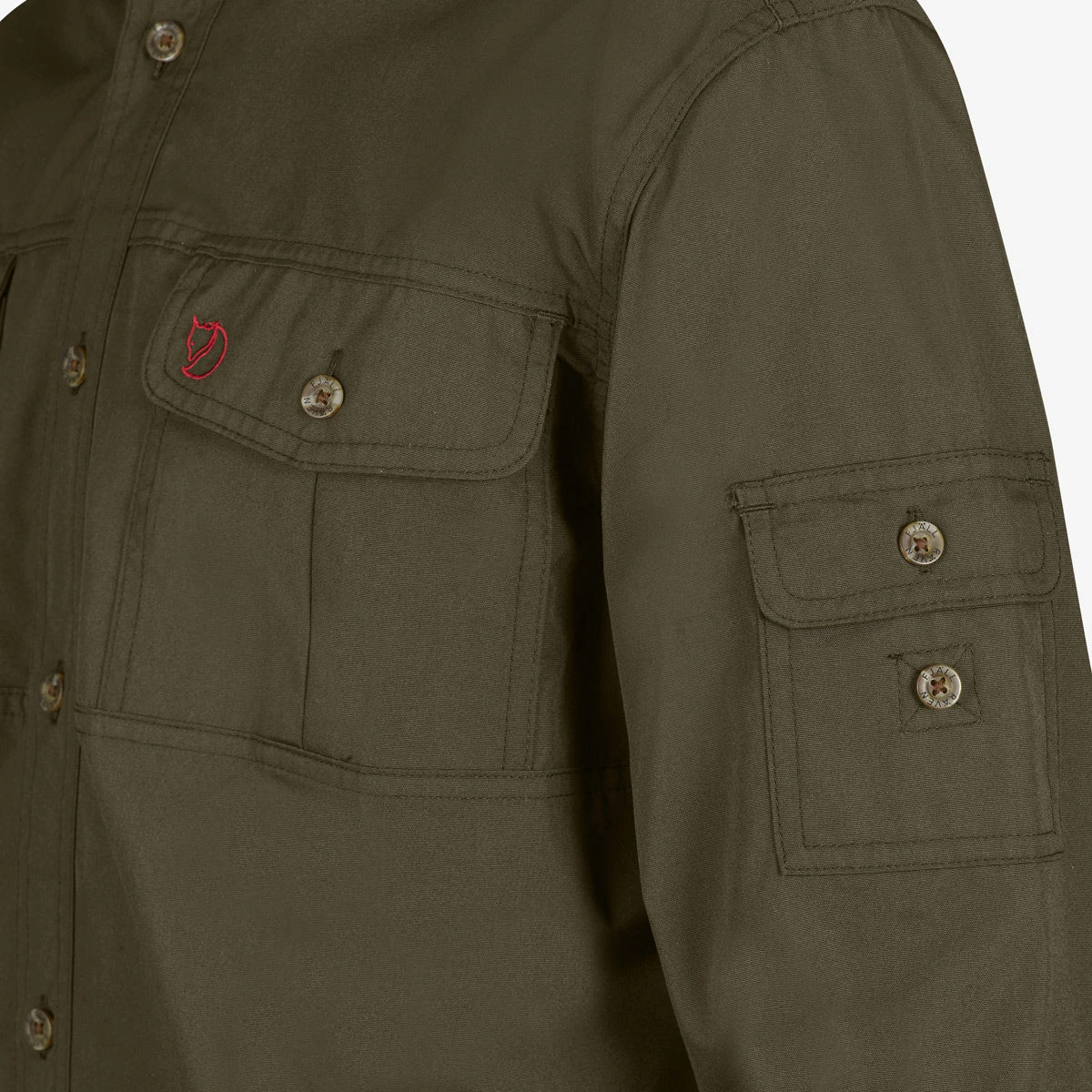 Fjallraven Singi Trekking Shirt - Dark Olive 3 Fjallraven Singi Trekking Shirt - Dark Olive - Image 3