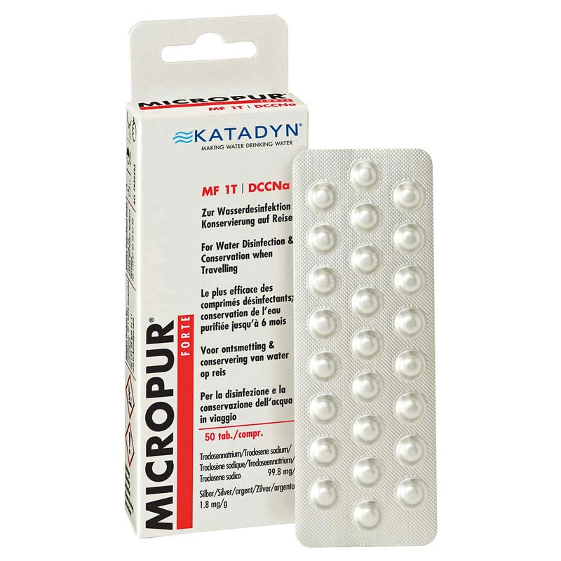 Katadyn Micropur Forte MF 1T Water Purification Tablets - 50 Tablets 1 Katadyn Micropur Forte MF 1T Water Purification Tablets - 50 Tablets