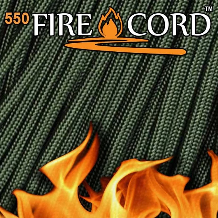 Live Fire 550 FireCord - 25 Feet - Olive Drab 1 Live Fire 550 FireCord - 25 Feet - Olive Drab
